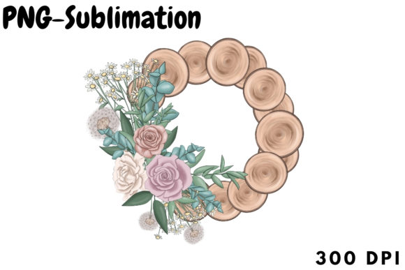 Download Spring Wreath for Sublimation - Spring wreath Collection