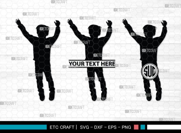 Download Kids Jumping SVG Monogram, Jumping Svg - Kids jumping Collection