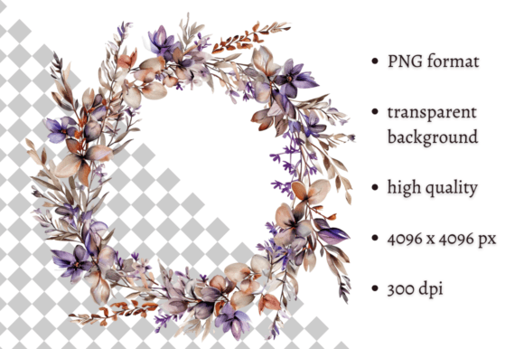 Download Beautiful Purple Floral Spring Wreath - Spring wreath Collection