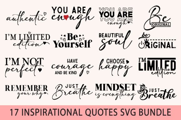 Download Boho Inspirational Quotes Svg Bundle,PNG - Inspirational quotes Collection