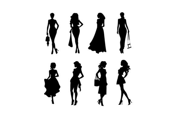 Download Fashion Girl Silhouette Black Silhouette - Girl silhouette Collection